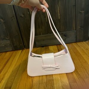 Amazon Soft Pink Women's Shoulder Bag with Bow